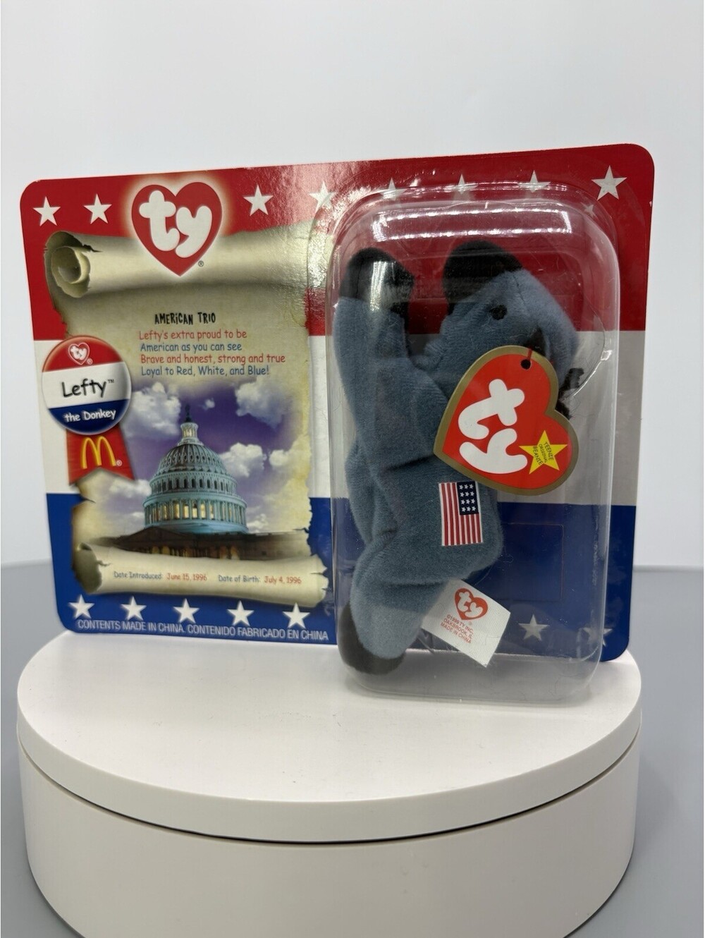 Lefty The Donkey Baby Beanie American McDonalds Happy Meal